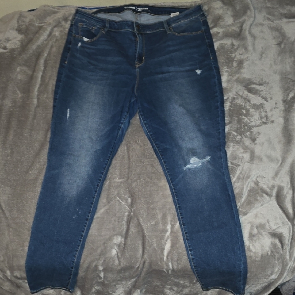 Old Navy Rickstar Mid Rise Skinny Jeans, 18 Long